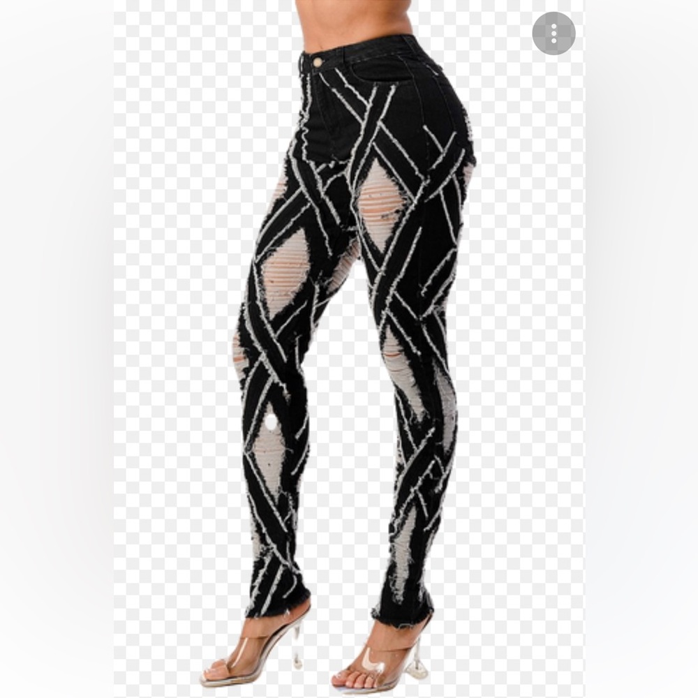 Black - Diamond Skinny Jeans